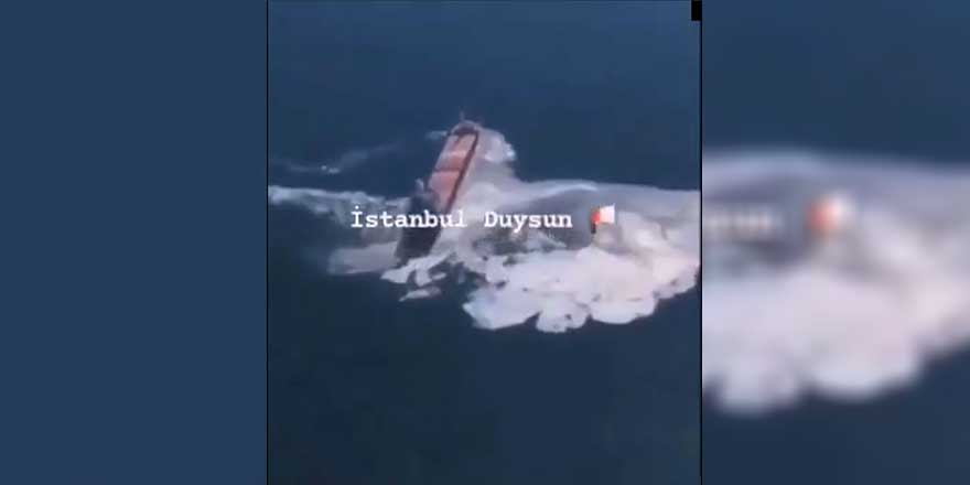 Bu video çok konuşulacak "Deniz salyasını Marmara'ya gemiler mi döktü?"