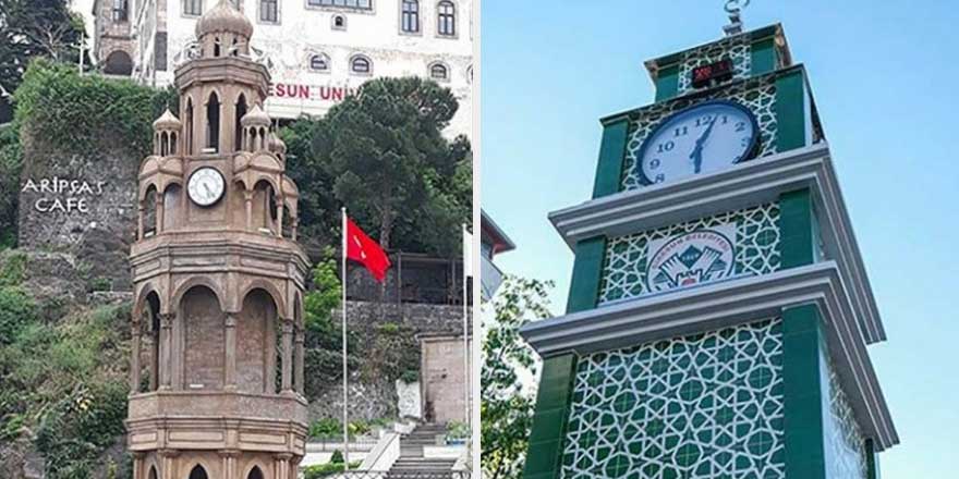 AKP'li başkan ‘çan kulesine’ benzetmişti! Tarihi saat kulesini yıkıp yerine bunu yaptılar