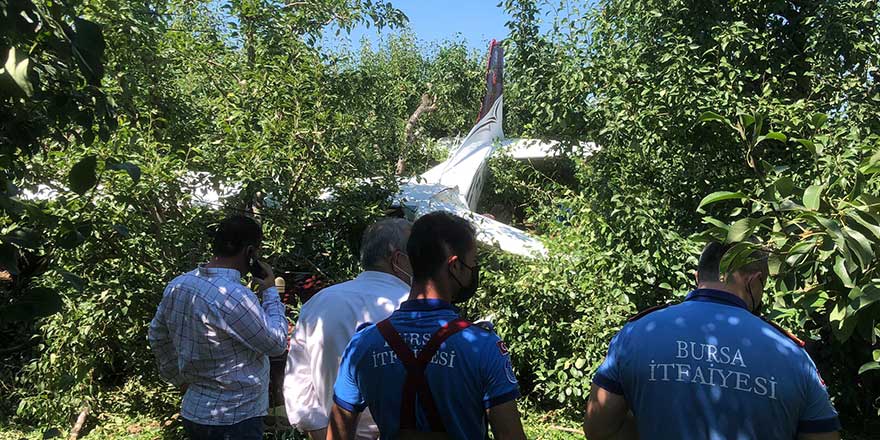 Bursa'da eğitim uçağı düştü!