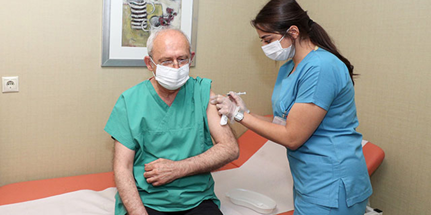 Kılıçdaroğlu, 3'üncü doz korona virüs aşısını yaptırdı