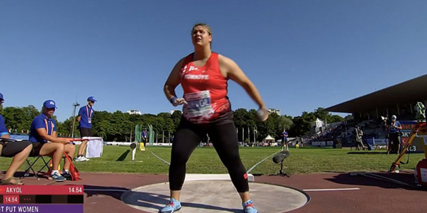 Milli atlet Pınar Akyol gülle atmada Avrupa şampiyonu oldu
