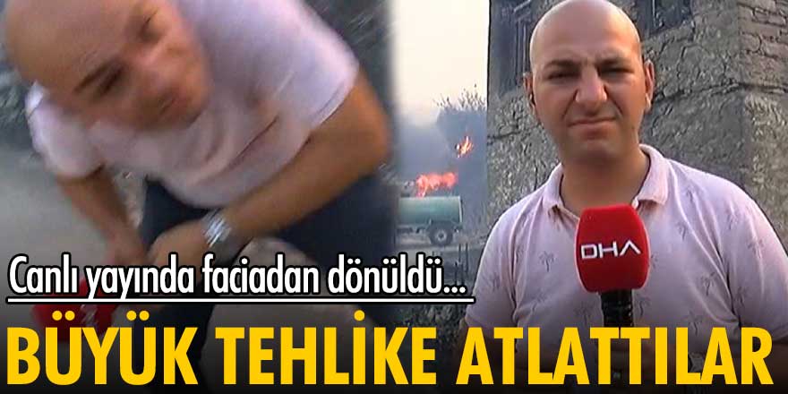 Antalya Manavgat'ta DHA muhabirleri ölümden döndü!