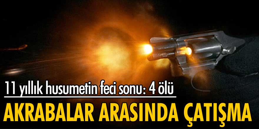 Trabzon'da akrabalar arasında çatışma: 4 ölü