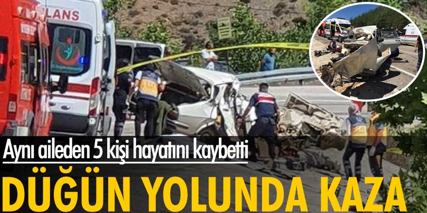 Adana'da düğün yolunda kaza! 5 kişi hayatını kaybetti