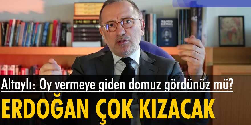 Fatih Altaylı, Cumhurbaşkanı Erdoğan'ı eleştirdi: Sahipli "canlıların" sahiplerine sesleniyor. Onları mutlu etmeyi hedefliyor