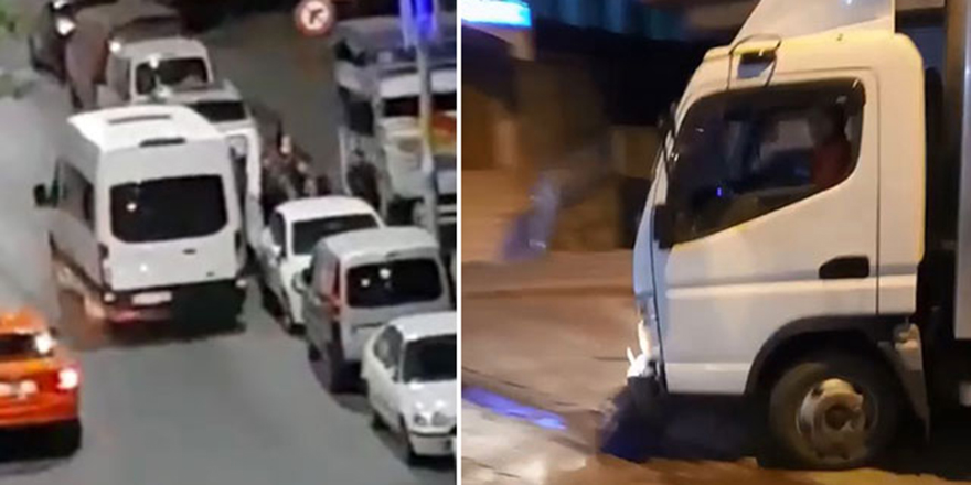 Sultangazi'de sokağa kaçak göçmenleri bırakan kamyonet sürücüsü yakalandı