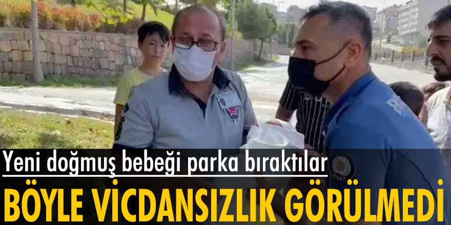 İstanbul Arnavutköy'de parkta yeni doğmuş bir bebek bulundu