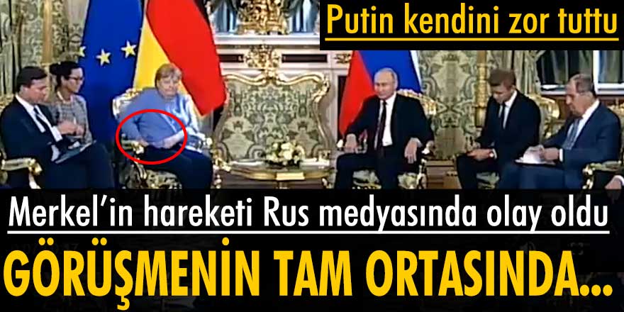 Merkel’in hareketi Rus medyasında olay oldu! Putin kendini zor tuttu