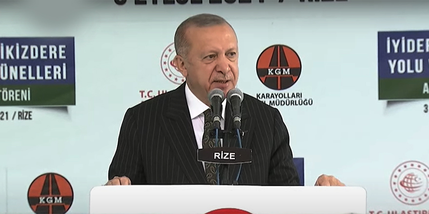 Cumhurbaşkanı Recep Tayyip Erdoğan, Rize'deki açılış töreninde açıklamalarda bulundu