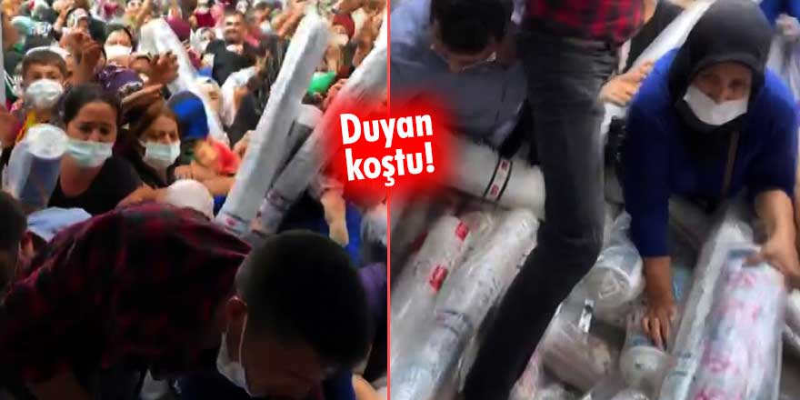 İstanbul'da 50 liralık halı izdihamı!