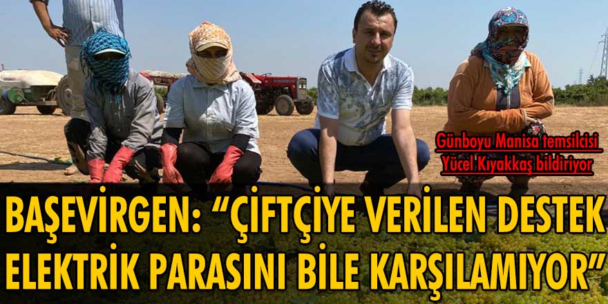 CHP’li Başevirgen: “Çiftçiye verilen destek elektrik parasını bile karşılamıyor”