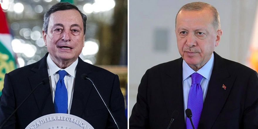 Cumhurbaşkanı Erdoğan, İtalya Başbakanı Mario Draghi ile telefonla görüştü