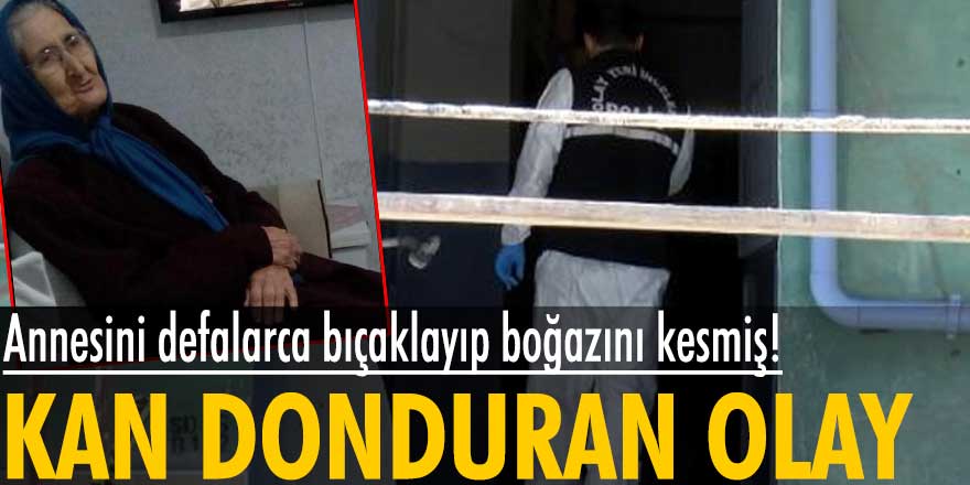 İstanbul'da kan donduran olay! Haluk Sevinç annesini defalarca bıçaklayıp boğazını kesmiş