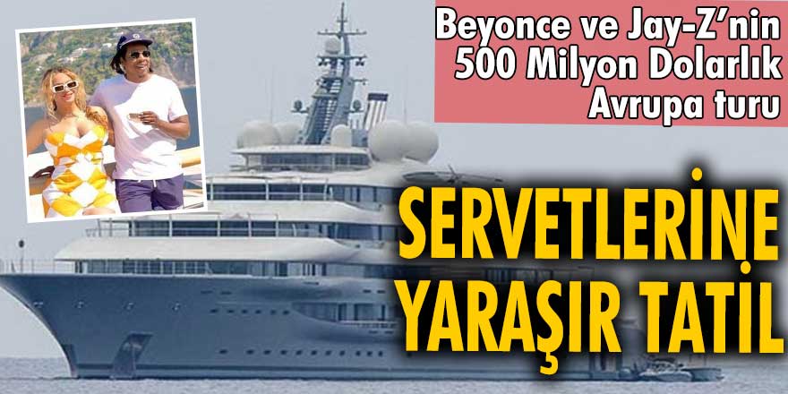 Beyonce ve Jay-Z çiftinin milyon dolarlık tekne tatili