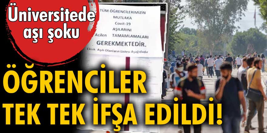 Konya Selçuk Üniversitesi Mimarlık ve Tasarım Fakültesi’nde aşı olmayan öğrenciler...