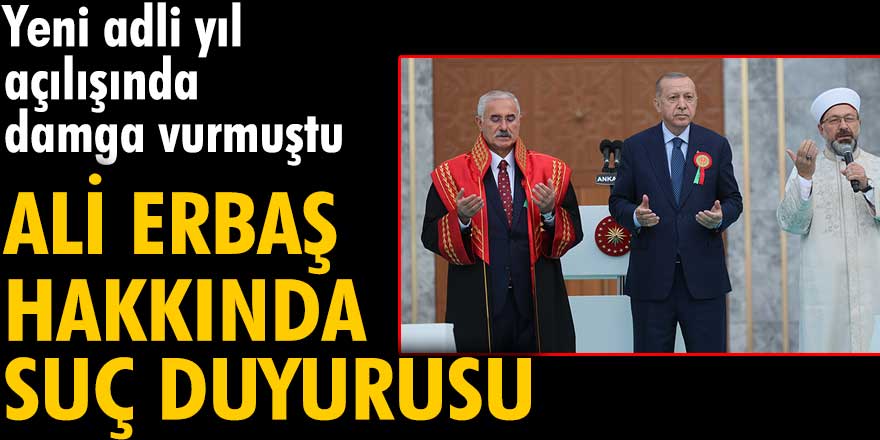 Diyanet İşleri Başkanı Ali Erbaş hakkında suç duyurusu