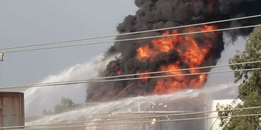 Lübnan'da petrol tesisi yangın çıktı