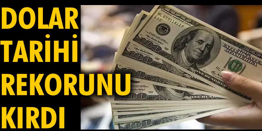 Dolar tarihi rekorunu kırdı