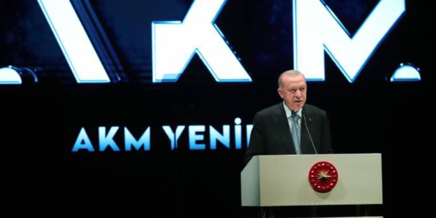Erdoğan Atatürk Kültür Merkezi'nin açılışında Gezi'yi hedef aldı