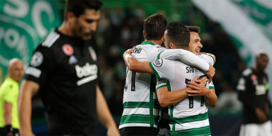 Beşiktaş, Sporting Lizbon'a 4-0 mağlup oldu