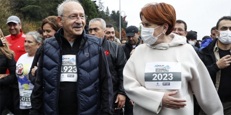 Meral Akşener ve Kemal Kılıçdaroğlu İstanbul Maratonu'na katıldı! Göğüs numaraları dikkat çekti
