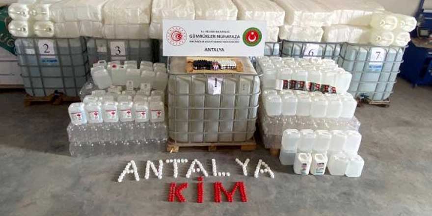 Antalya'da 3 adrese etil alkol baskını