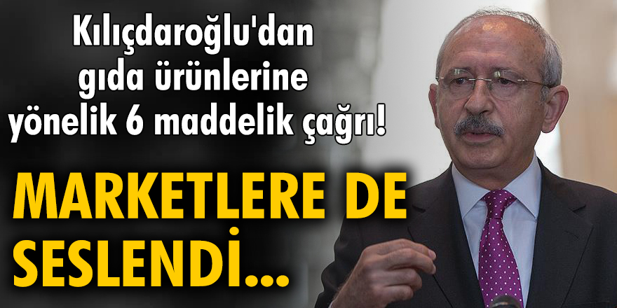 Kılıçdaroğlu, ekonomik krizle mücadele adımlarını açıkladı