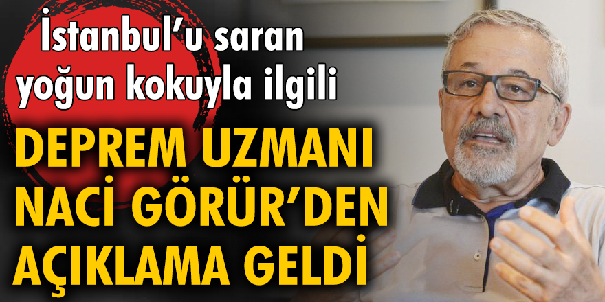 İstanbul'u saran yoğun kokuyla ilgili deprem uzmanı Naci Görür'den açıklama geldi