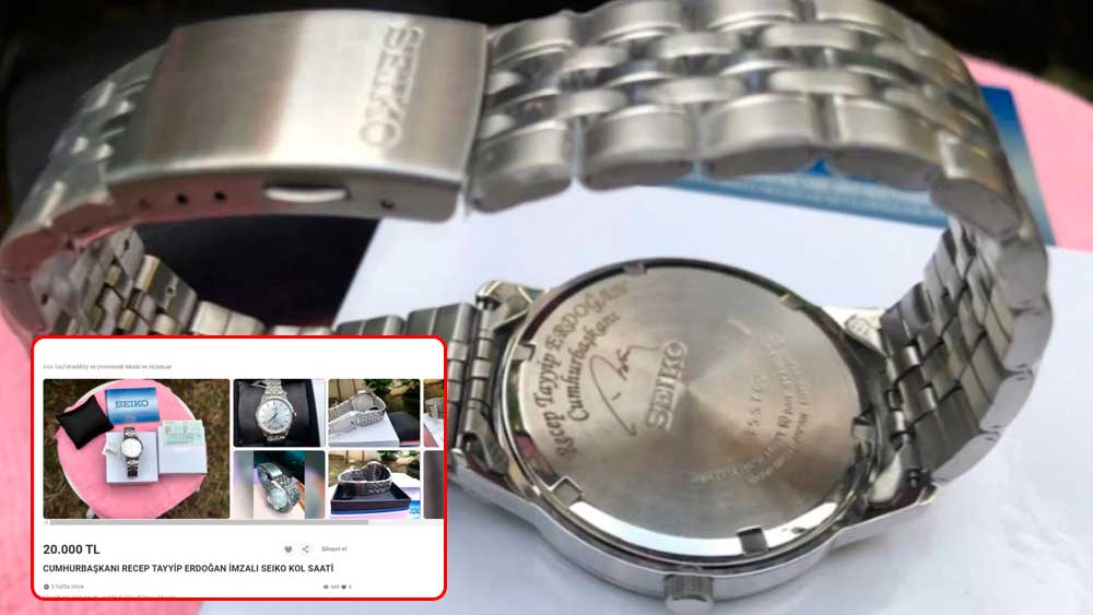 Erdoğan’ın hediye saatlerine tuzlu bedel: Binlerce liraya satışa çıkardılar