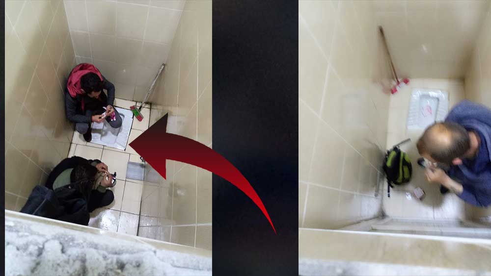 Ümit Özdağ görüntüleri paylaştı: Sığınmacılar cami tuvaletinde uyuşturucu kullandı