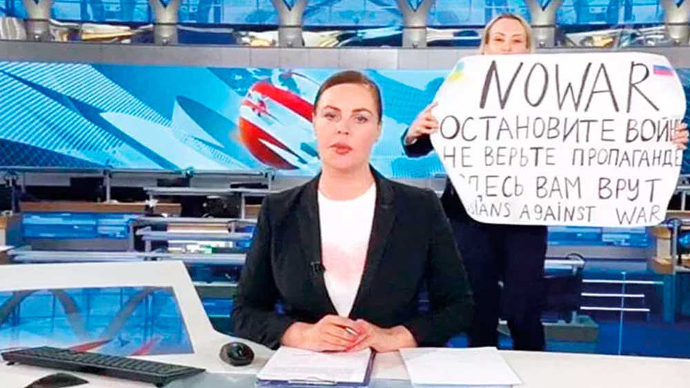 Canlı yayında ‘savaşa hayır’ pankartı açmıştı: Rus gazetecinin yeni adresi açıklandı