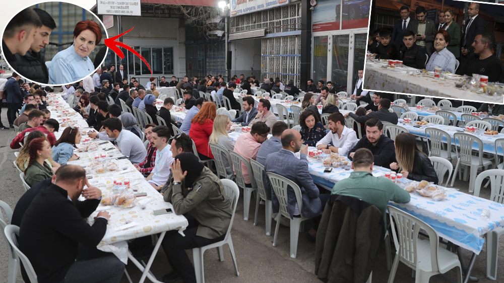 İYİ Parti Genel Başkanı Meral Akşener, sanayi çalışanlarıyla iftar yaptı
