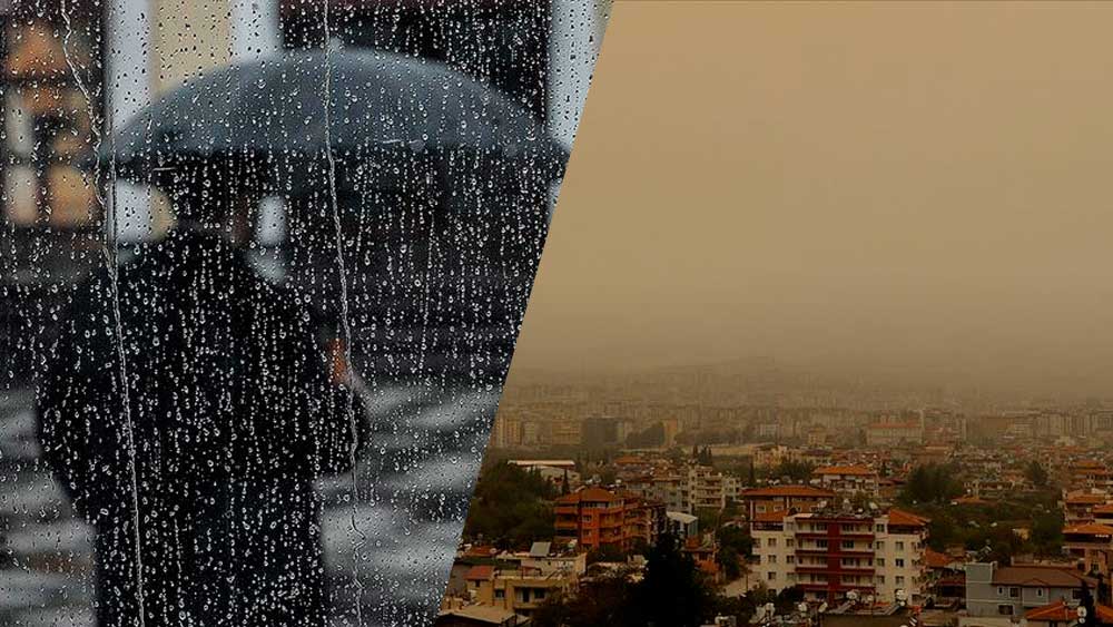 Meteoroloji’den çağrı: Kuvvetli yağış ve toz taşınımına karşı dikkat!