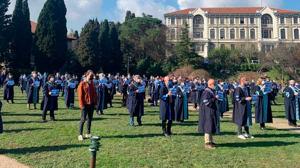 Boğaziçi Üniversitesi'nde 'atama rektör' protestosu 500. güne girdi