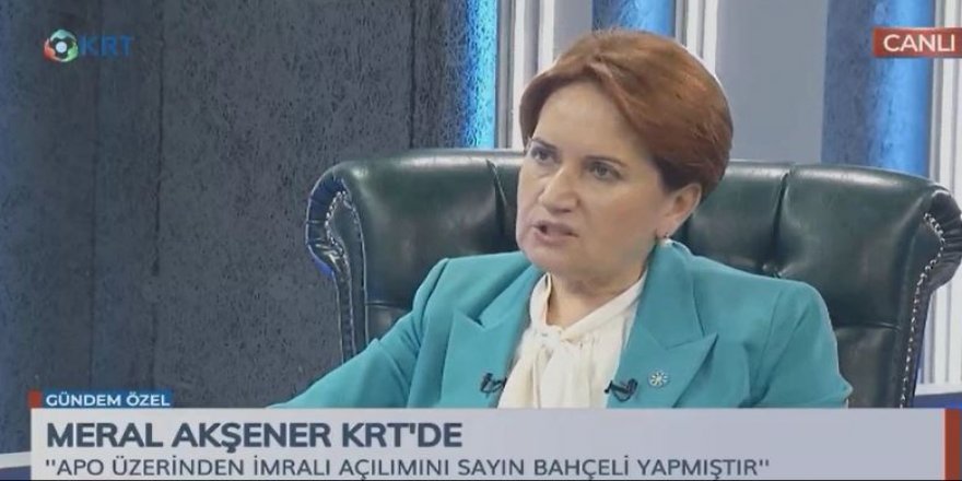Akşener: “Bahçeli Türk Milliyetçiliğini bir mektuba pul etti”