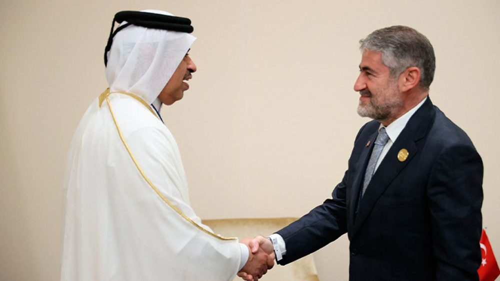 Bakan Nebati, Katarlı mevkidaşıyla görüştü