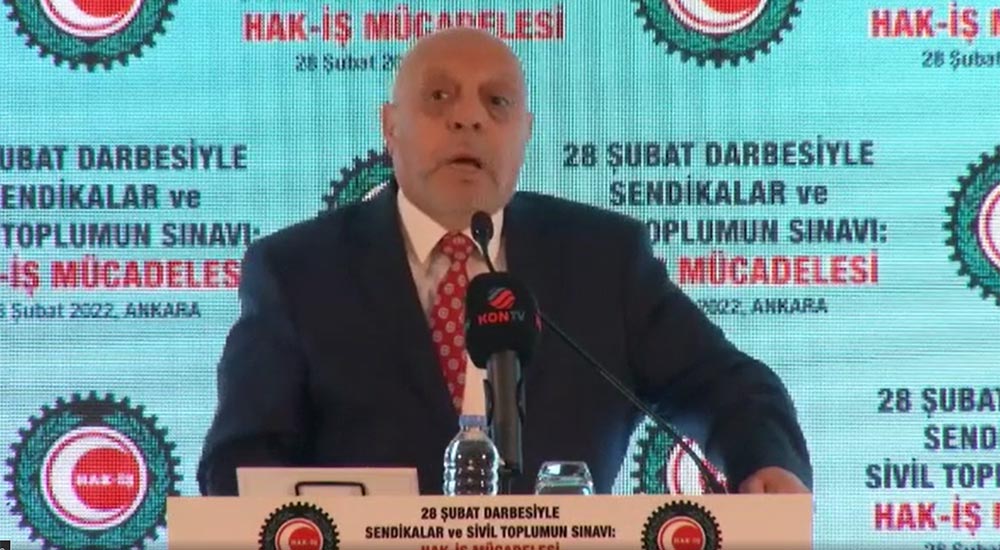 Sendika ve STK'ları darbecilikle suçlayan HAK-İŞ Başkanı Arslan yine gündemde
