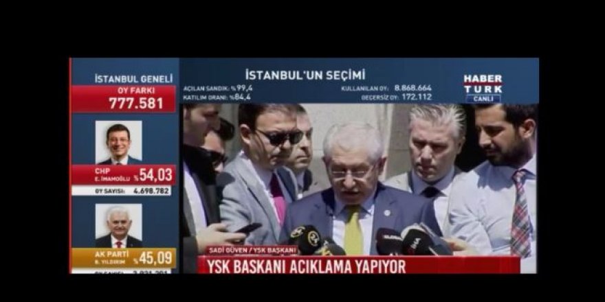 YSK Başkanı Güven’den İstanbul seçimi açıklaması