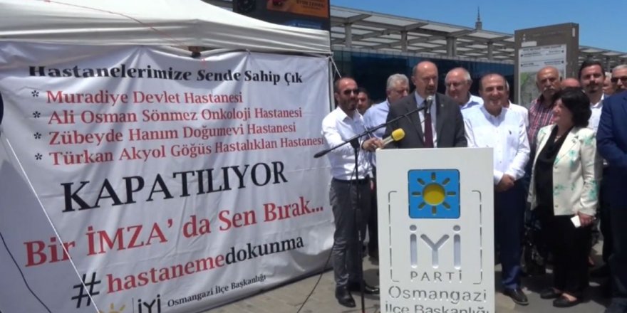 İYİ Parti Osmangazi ilçe başkanlığından anlamlı hastane kampanyası!
