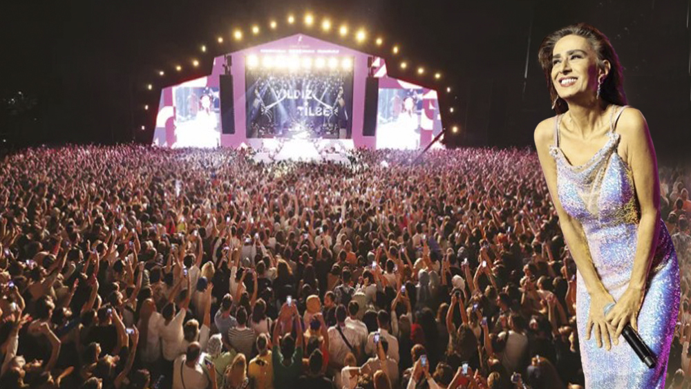150 bin biletli seyirciye konser veren Yıldız Tilbe tarihi bir rekor kırdı