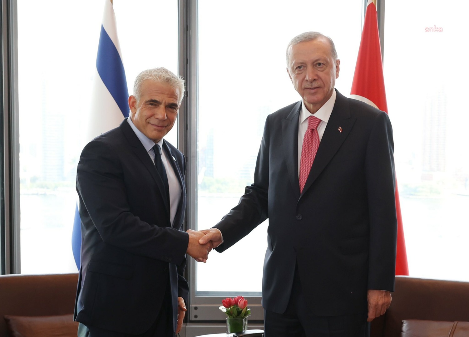 Cumhurbaşkanı Erdoğan ile İsrail Başbakanı arasında görüşme