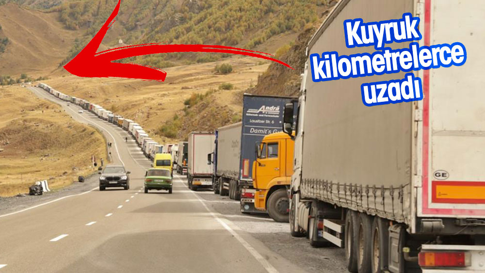 Rusya-Gürcistan sınırında Türk TIR sürücülerine seferberlik eziyeti