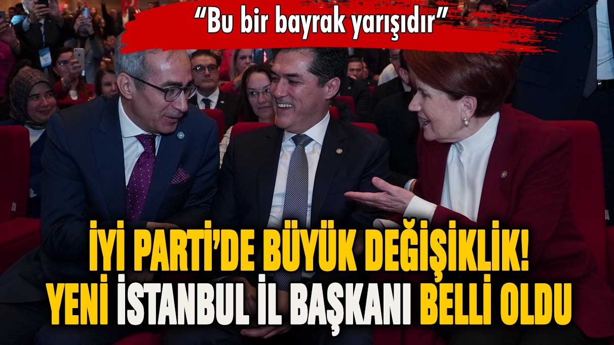 İYİ Parti İstanbul İl Başkanı belli oldu!