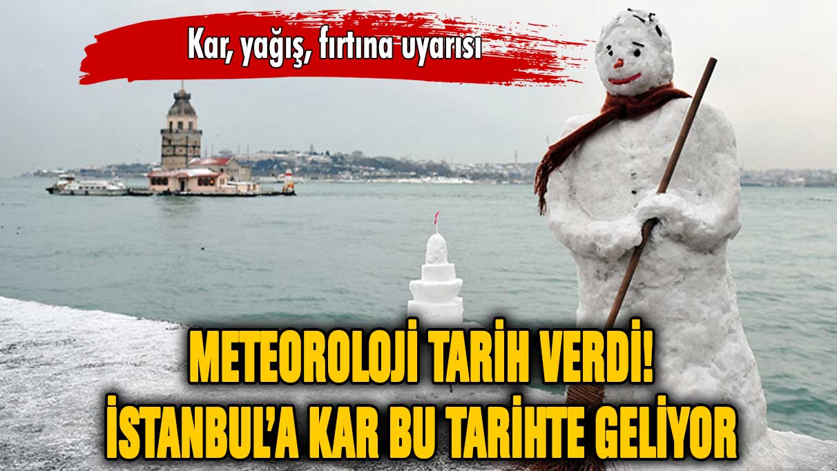 Meteoroloji tarih verdi: İstanbul'a kar geliyor!