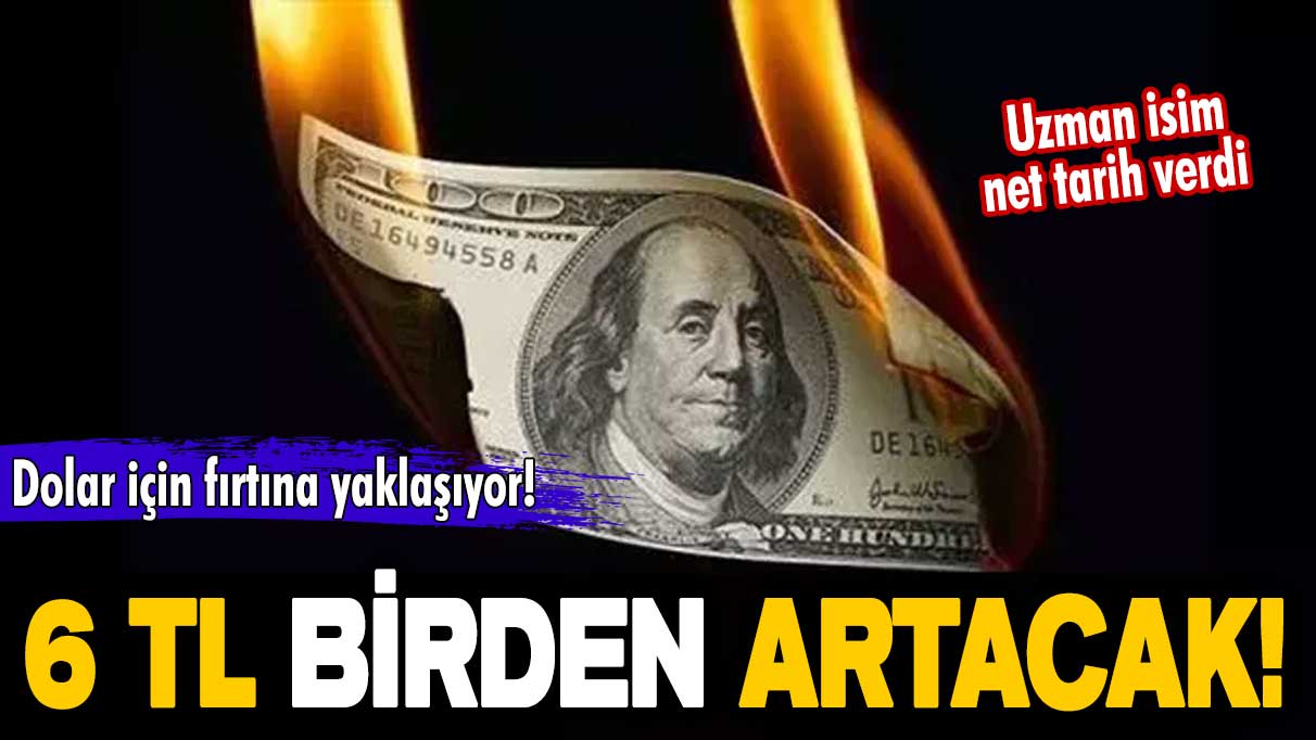 Dolar için fırtına yaklaşıyor! 6 TL birden artacak! Uzman isim net tarih verdi