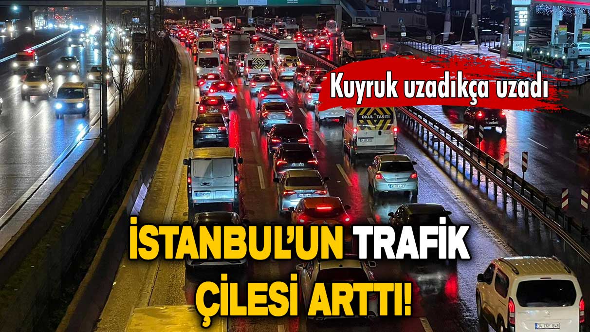 İstanbul'da trafik yoğunluğu yüzde 50’ye ulaştı!