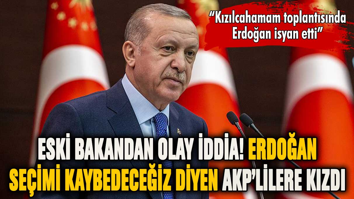 Erdoğan'dan seçimi kaybedeceğiz diyen AKP'lilere: "Bu ne korkaklık"