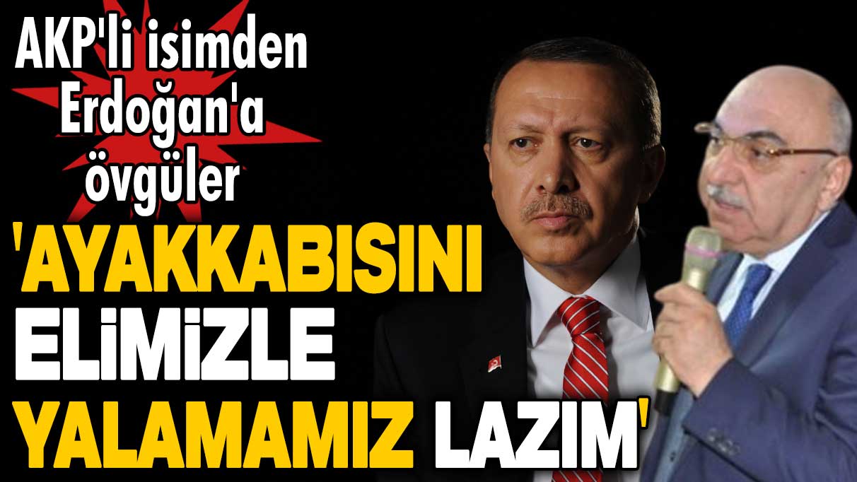 AKP'li isimden Erdoğan'a övgüler: Ayakkabısını elimizle yalamamız lazım