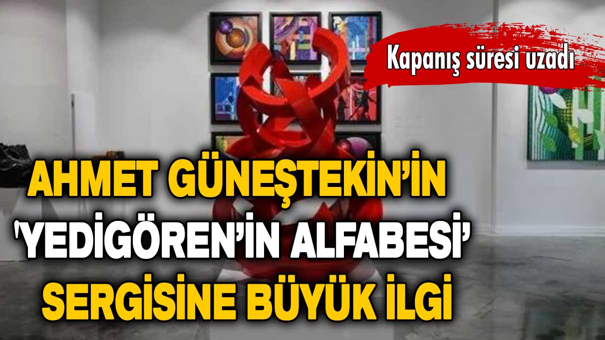Kapanış süresi uzadı: Ahmet Güneştekin’i 'Yedigören’in Alfabesi’ sergisine büyük ilgi!