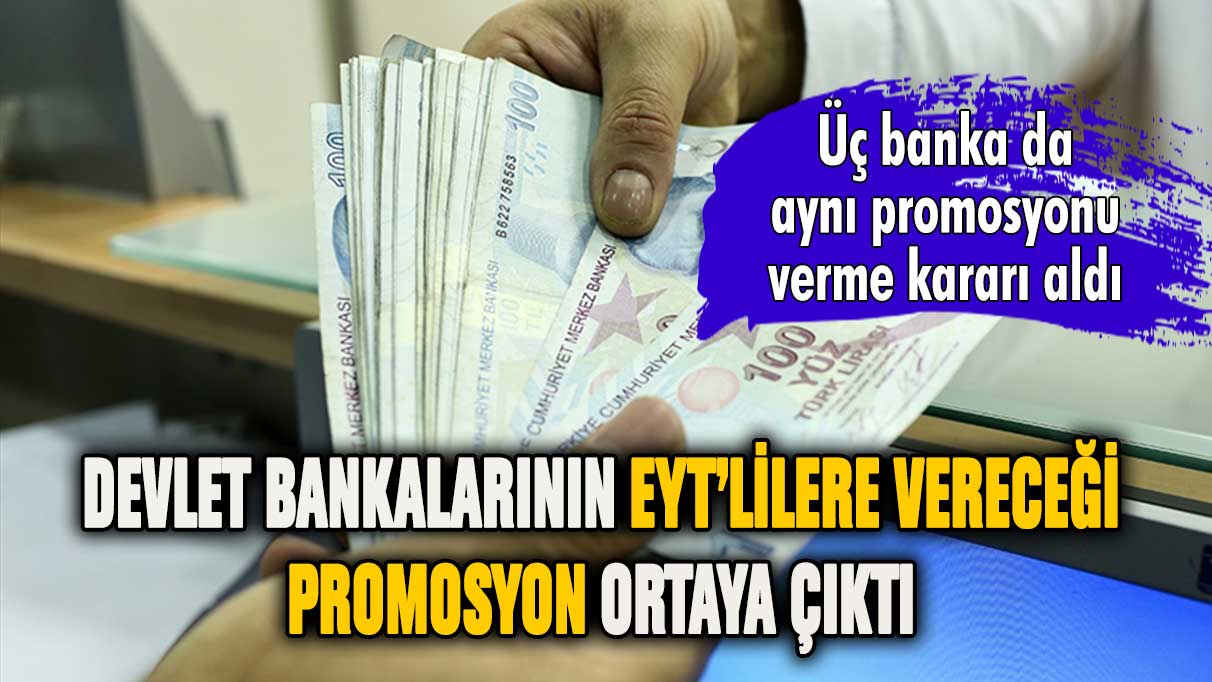 Devlet bankalarının EYT'lilere ödeyeceği promosyon ortaya çıktı!
